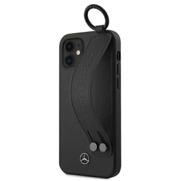 Etui ochronne Mercedes MEHCP12SLSSBK do Apple iPhone 12 Mini 5,4" czarny/black hardcase Strap Line