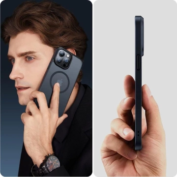 Etui Magmat MagSafe für Apple iPhone 15 Pro Schwarz/Klar