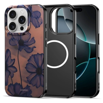 Etui Ochronne do iPhone 16 Pro Max Tech-Protect Lamano MagSafe Velvet Night