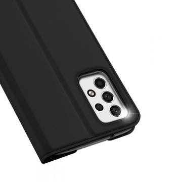 Dux Ducis Skin Pro Leder Schutzhülle für Samsung Galaxy A53 5G Schwarz