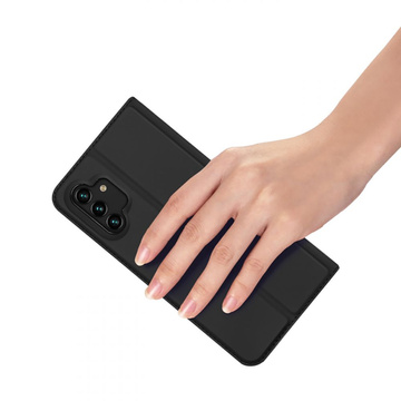 Die DuxDucis SkinPro Klapphülle für Samsung Galaxy A13 4G / LTE Schwarz