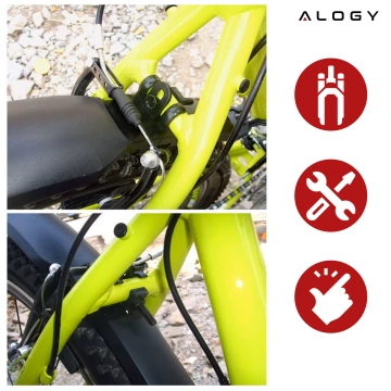 Plattform-Fahrradpedale für MTB-Fahrräder, Aluminium 9/16" Schwarzes Aluminium-Set [2 Stk.]