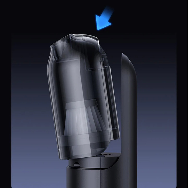 Odkurzacz samochodowy bezprzewodowy bezworkowy 30W Baseus A0 Pro 4000Pa HEPA USB-C czarny