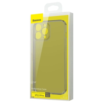 Baseus Milchglashülle für iPhone 13 Pro Hardcover mit Gelrahmen schwarz (arws000401)