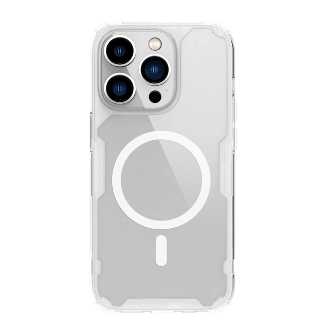 Nillkin Nature Pro Magnetische Panzerhülle mit MagSafe für iPhone 15 Pro – Weiß