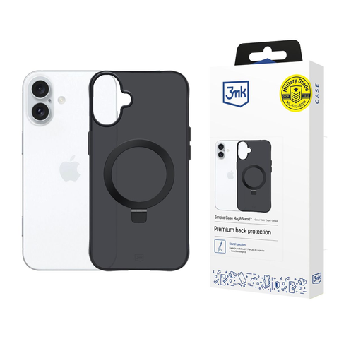Etui do Apple iPhone 16 3mk Smoke Case Mag&Stand