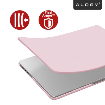 Etui do Apple Macbook Pro 14 2021-2024 (M1/M2/M3/M4) – elastyczna, matowa obudowa ochronna, lekka i odporna – Alogy AirGuard™ Różowy