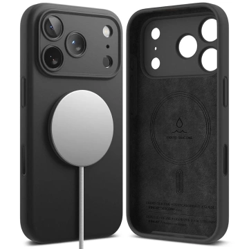 Etui do iPhone 17 Pro Ringke Silicone Magnetic MagSafe Czarne