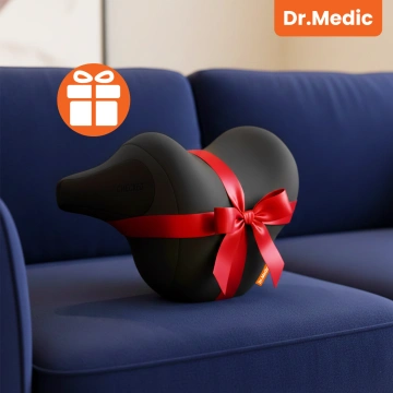 Massagekissen für die Auto-Kopfstütze – ergonomische Unterstützung für Kopf, Nacken und Nacken, elektrisches Vibrationsmassagegerät für Fahrer und Beifahrer – Dr.Medic RelaxDrive™