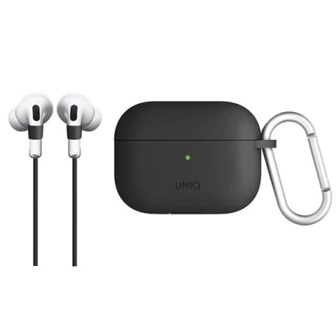 UNIQ Hülle Vencer AirPods Pro Silikon grau / anthrazit dunkelgrau