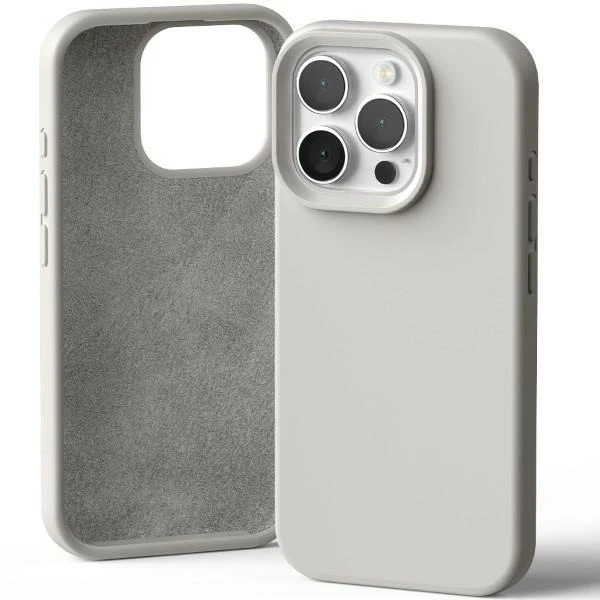 Etui Mercury Silicone do iPhone 16 Pro 6,3" Kamienny