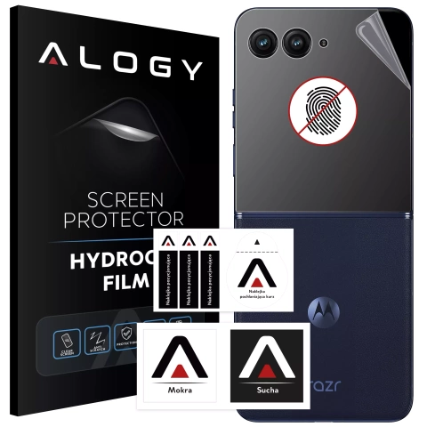 Folia "MATOWA" do Motorola Razr 50 Ultra Hydrożelowa Alogy HydroSkin Matte Pro™ na ekran do etui "BEZ ODCISKU PALCÓW"