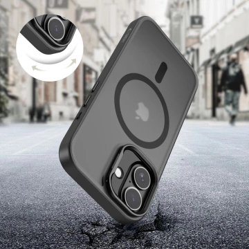 Etui Tech-Protect MagStand MagSafe do iPhone 17, czarny mat