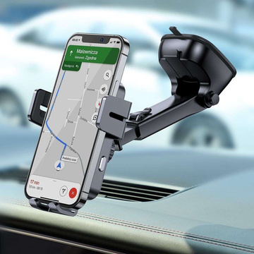 Joyroom JR-ZS219 Autohalterung mit 15 W Qi-Ladegerät für schwarzes Telefon