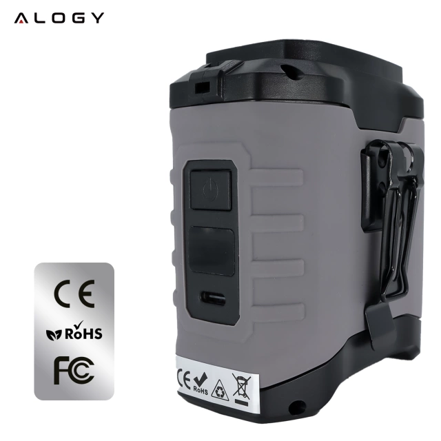 Wentylator z klipsem do paska, akumulator 4000 mAh, 5 poziomów prędkości, czas pracy 8–40 godzin, ładowanie przez USB, do stosowania na placach budowy, na zewnątrz, na wędrówki, do pracy latem, powerbankiem