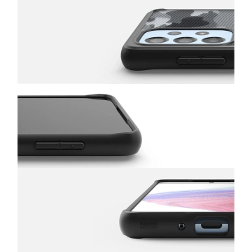 Ringke Fusion Matte TPU-Hülle mit Rahmen für Samsung Galaxy A73 schwarz