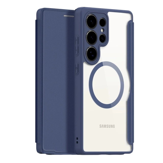 Etui Portfelowe do Samsung Galaxy S25 Ultra Dux Ducis Skin X Pro Niebieskie