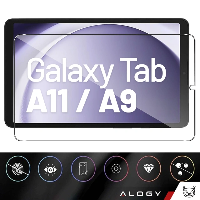 Szkło hartowane do Samsung Galaxy Tab A11 (X130/X135) / A9 2023 8.7" (X110/X115) na ekran Alogy Screen Protector Pro+ 9H