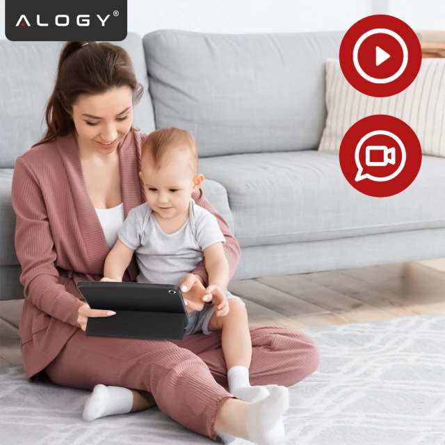 Etui do Apple iPad 9.7 2017 / 2018 Alogy SmartShell™ Smart Case z Funkcją Podstawki, Miękka Obudowa z TPU, Magnetyczne Zamknięcie Czarne