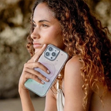 Etui UNIQ Coehl Celest do iPhone 16 Pro MagSafe Opalizujące