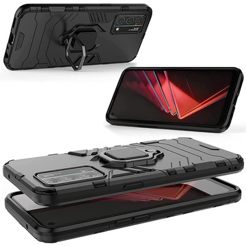 Alogy Stand Ring Armor Schutzhülle für Realme GT Master Edition Schwarz