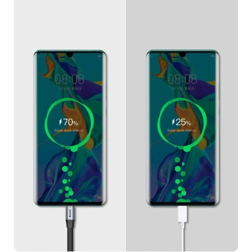 Baseus Einfaches Flachkabel USB-Kabel / USB Typ C SuperCharge 5A 40W Quick Charge 3.0 QC 3.0 23cm Gold (CATMBJ-BV3)