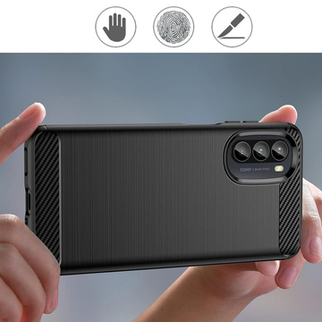 Etui TpuCarbon für Motorola Moto G52 / G82 5G Schwarz