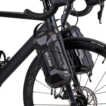 WILDMAN GD6X Plus 3L Scooter Case Rahmentasche Schwarz PU EVA