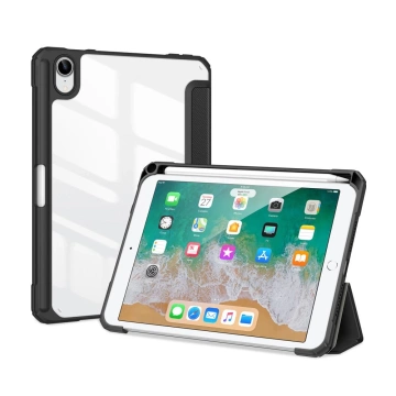 Dux Ducis Toby Armored Flip Smart Case für iPad mini 2021 mit Apple Pencil Holder Schwarz