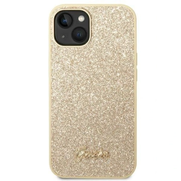 Etui Guess GUHCP14MHGGSHD do Apple iPhone 14 Plus 6,7" złoty/gold hard case Glitter Script