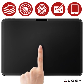 Matowe Szkło hartowane do Apple iPad Pro 11" 2024 Alogy Matte Paper-Like Screen Protector z zestawem montażowym
