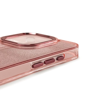 Etui Wozinsky Glitter do Samsung Galaxy S24 FE Różowy Brokat