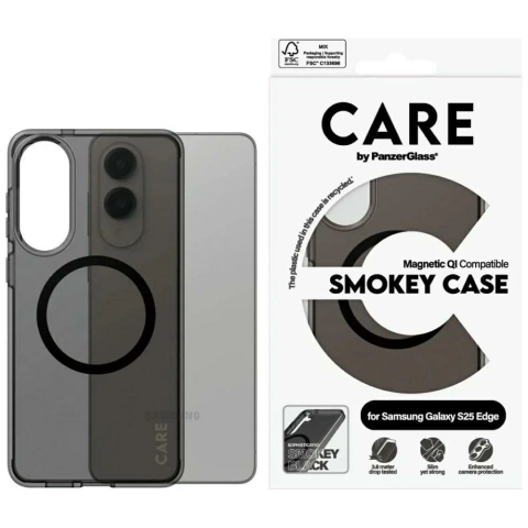 Etui do Samsung Galaxy S25 Edge CARE von PanzerGlass Flagship Dymny QI