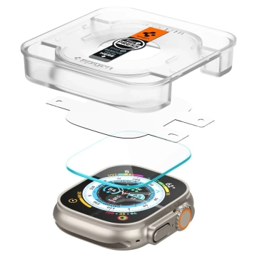 Szkło hartowane spigen glas.tr ”ez fit” 2-pack apple watch ultra (49 mm) clear