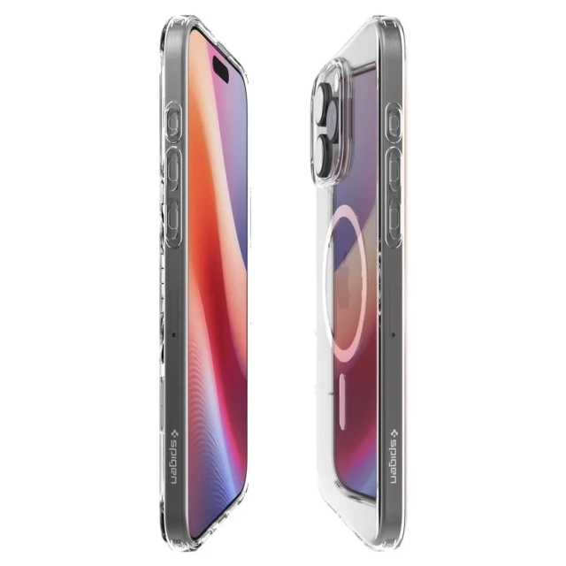 Etui + Szkło do iPhone 16 Pro Spigen Liquid Crystal Mag Magsafe obudowa ochronna na telefon Clear