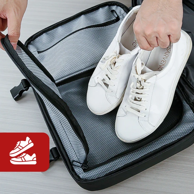 Pleacak wodoodporny Bange na laptopa miejski podróżny 46x30.5x20 cm z możliwością rozszerzenia do pracy samolotu męski damski z przegrodą próżniową + pompka próżniowa Czarny