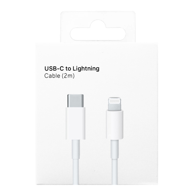 2x Kabel USB-C do Lightning do Apple iPhone iPad iPod 20W 2m BOX Biały