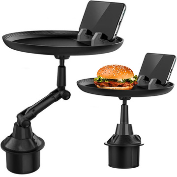 Reise Auto Tisch Tablett Tablett Telefonhalter Auto Essen Alogy Getränkehalter Schwarz