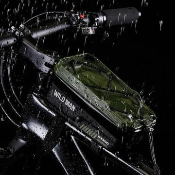 WILDMAN GX200 2L Fahrradrahmentasche Grün Handyhalterung