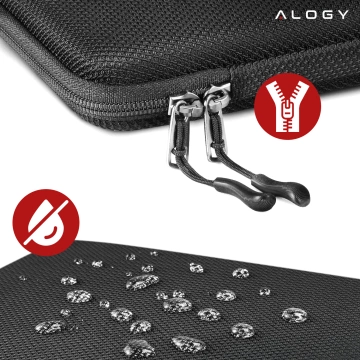 Torba na laptopa do MacBooka Air Pro 15" 16" Alogy ShieldCase Hard Foam Bag etui ochronne teczka 15-16" Czarna