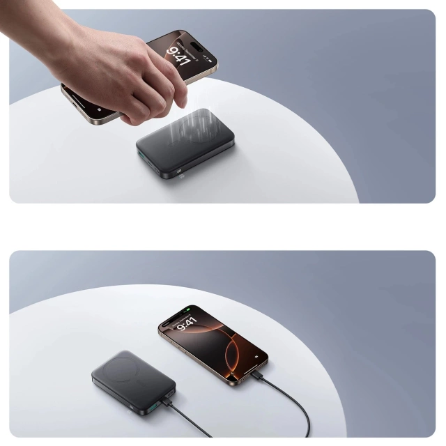 Powerbank Joyroom JR-PBM12 10000 mAh 22.5 W Qi2 MagSafe 360° – czarny