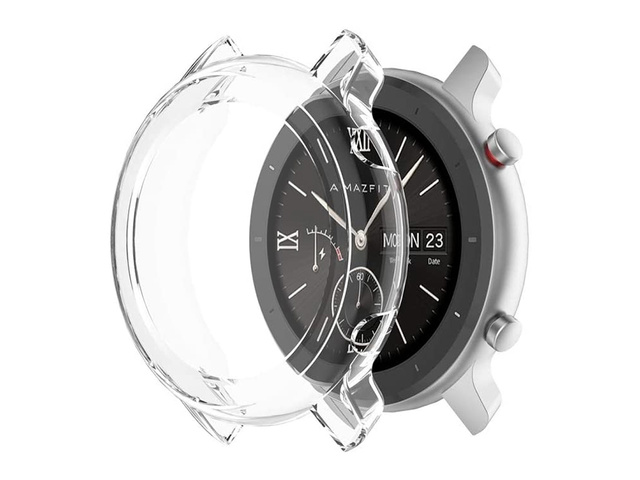 Silikonowe etui ochronne obudowa TPU Alogy do Amazfit GTR 47mm Przezroczyste