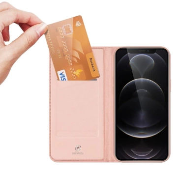 Dux Ducis Skin Pro Holster Cover Flip Cover für iPhone 13 Pro rosa