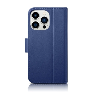 iCarerWallet Case 2in1 Handyhülle für iPhone 14 Pro Max Anti-RFID Flip Leather Cover