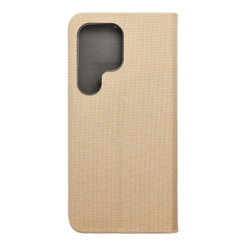 SENSITIVE Book Case für Samsung Galaxy S25 Ultra Gold Stand 360
