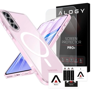 Hülle für Apple iPhone 16 Pro Max Alogy Anti-Shock Hybrid Case für MagSafe Transparent