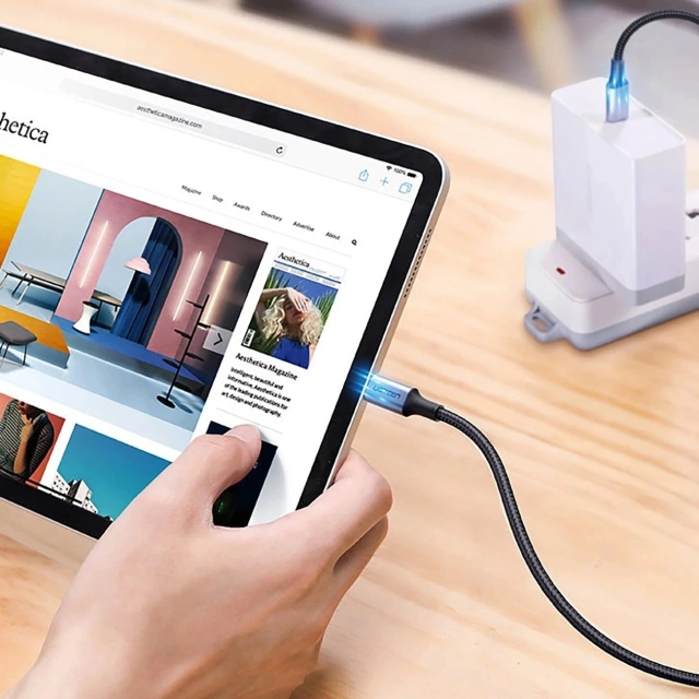 Kabel USB-C – USB-C 100W 5A 1.5m Ugreen US316 90120 PD QC FCP Szary