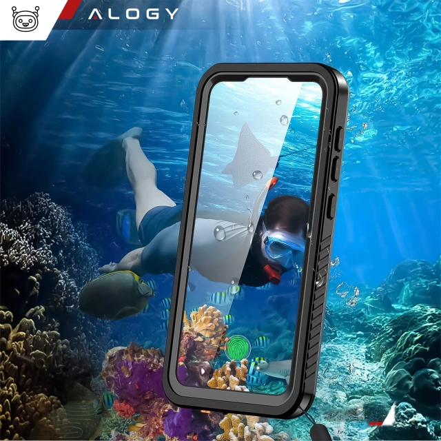 Etui Wodoodporne do Samsung Galaxy S25 Plus Alogy HydroArmor™ IP68 Case z przezroczystym tyłem Pancerna obudowa 360