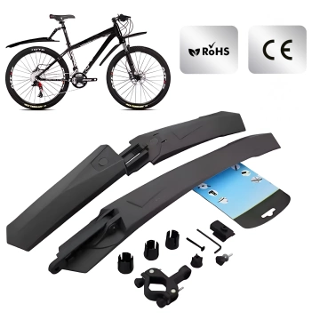 Plattform-Fahrradpedale für MTB-Fahrräder, Aluminium 9/16" Schwarzes Aluminium-Set [2 Stk.]