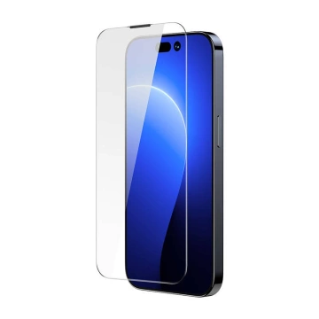 Gehärtetes Glas mit Anti-Staub-Beschichtung 0,3 mm Baseus Crystal für iPhone 14 Pro (2 Stück)